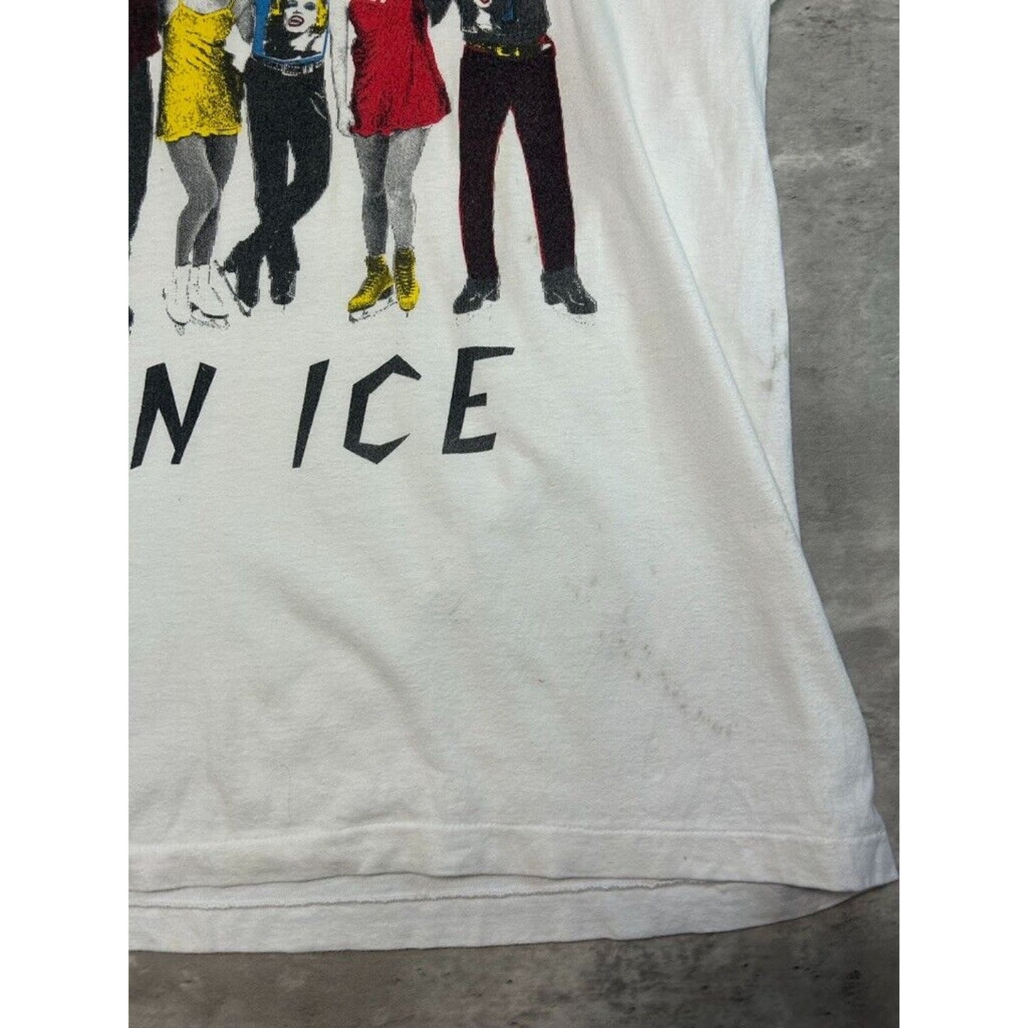 Vintage 90s Stars On Ice Get What You Need Music Graphic T-Shirt Size XL