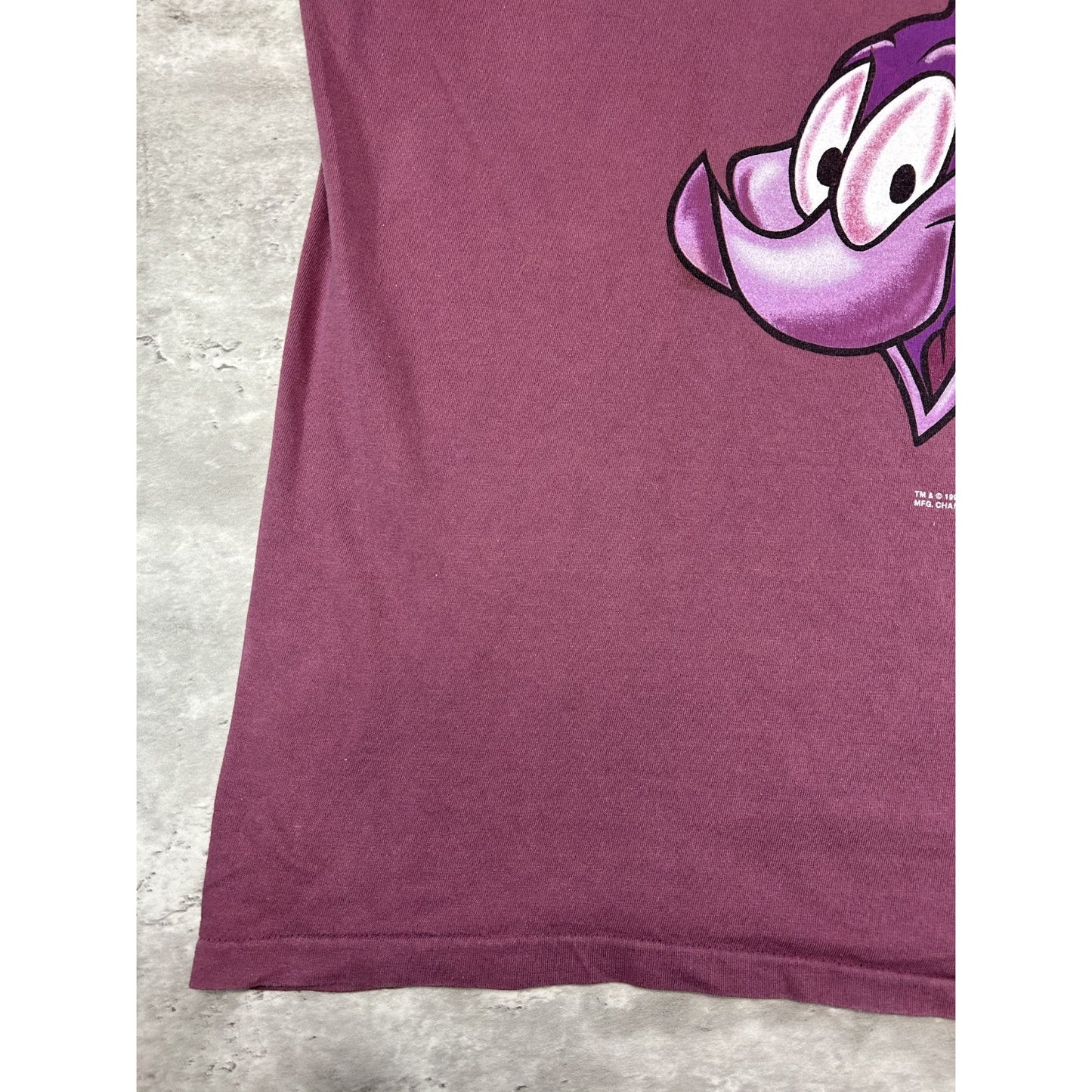 Vintage 90s Looney Tunes Road Runner Spellout Cartoon Graphic T-Shirt Size Large
