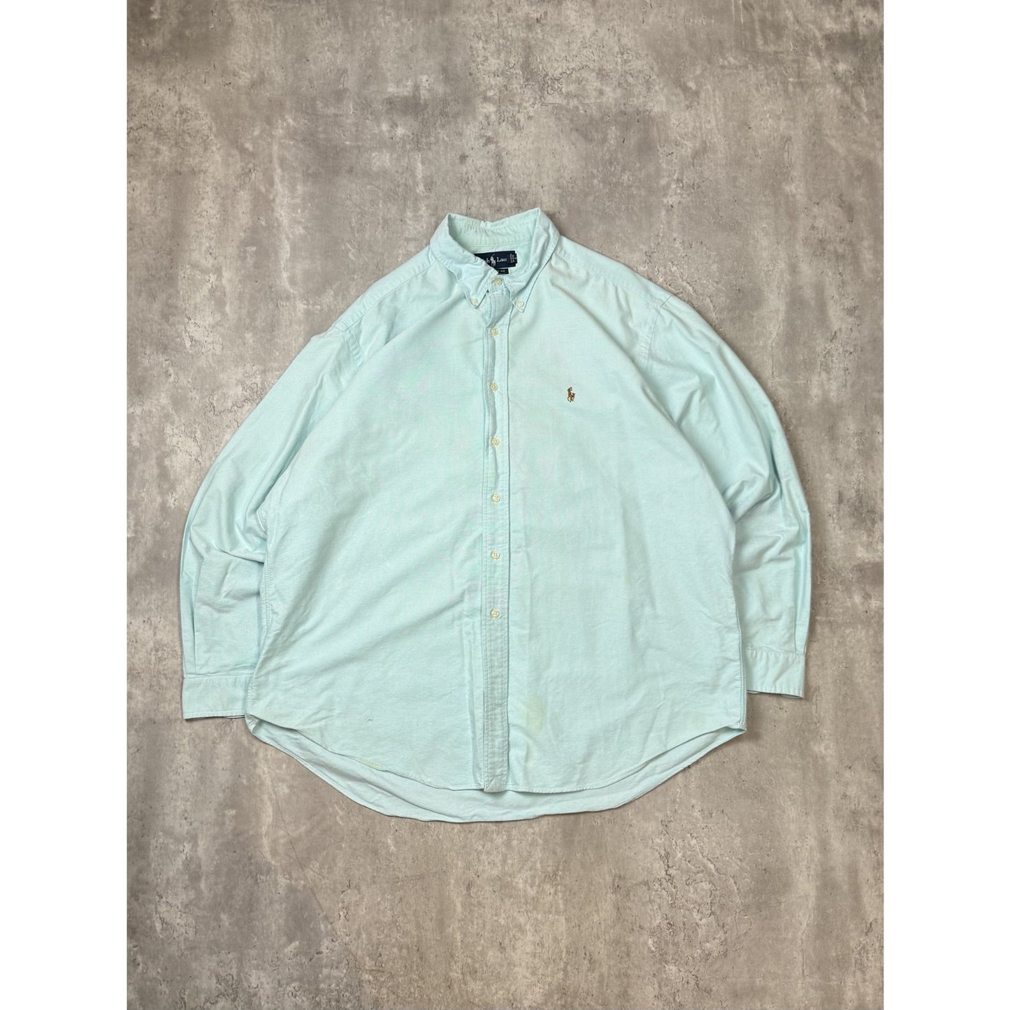 Vintage Polo Ralph Lauren Embroidered Pony Long Sleeve Button Up Shirt Sz XXL