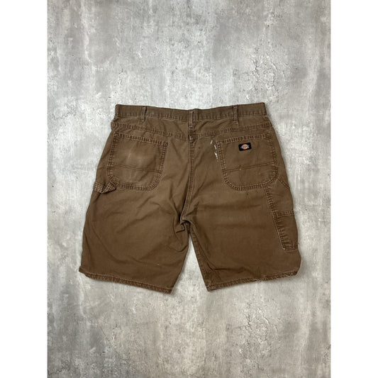 Dickies Canvas Workwear Utility Carpenter Shorts Size 40 Brown
