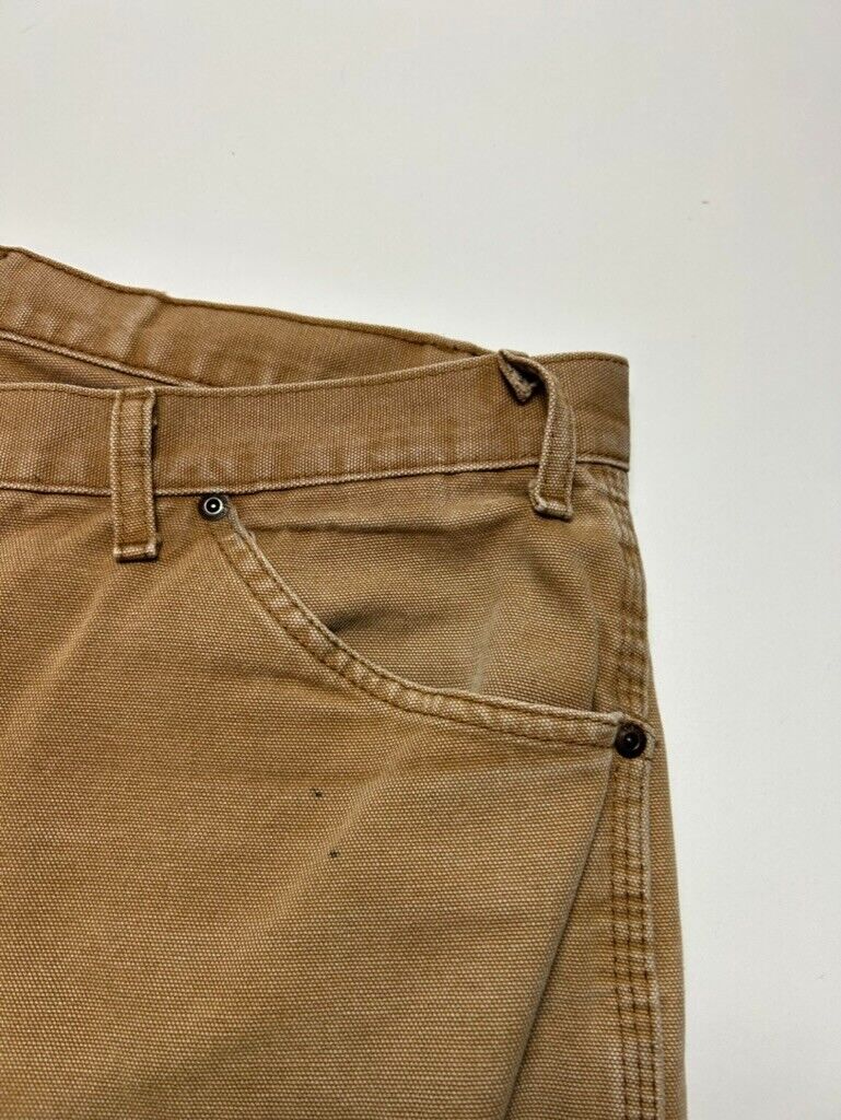 Vintage Dickies Canvas Workwear Carpenter Pants Size 36W Beige