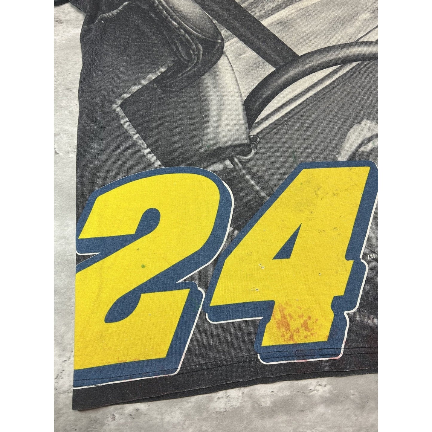 VTG 1998 Jeff Gordon #24 Dupont Racing Nascar All Over Print T-Shirt Size Large