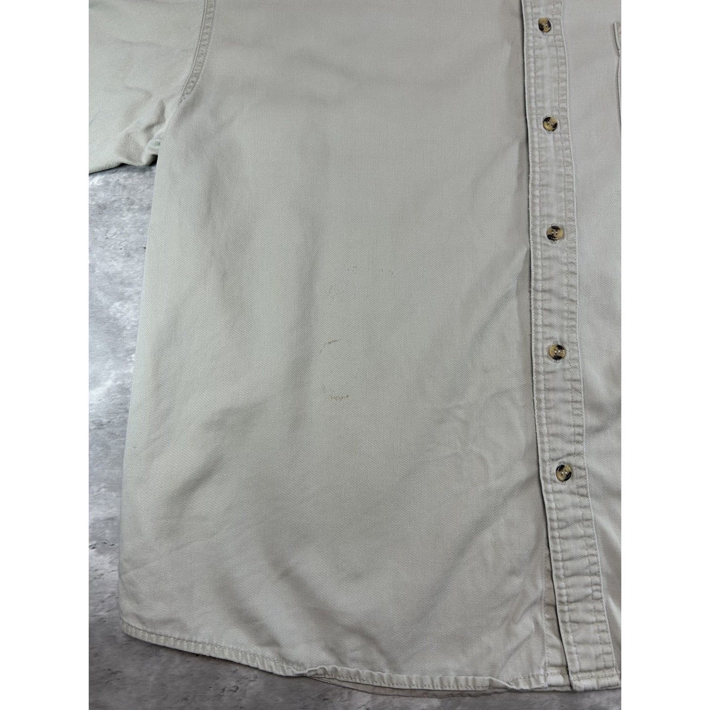 Vintage Ohio State Buckeyes NCAA Embroidered Logo Button Up Shirt Size XL