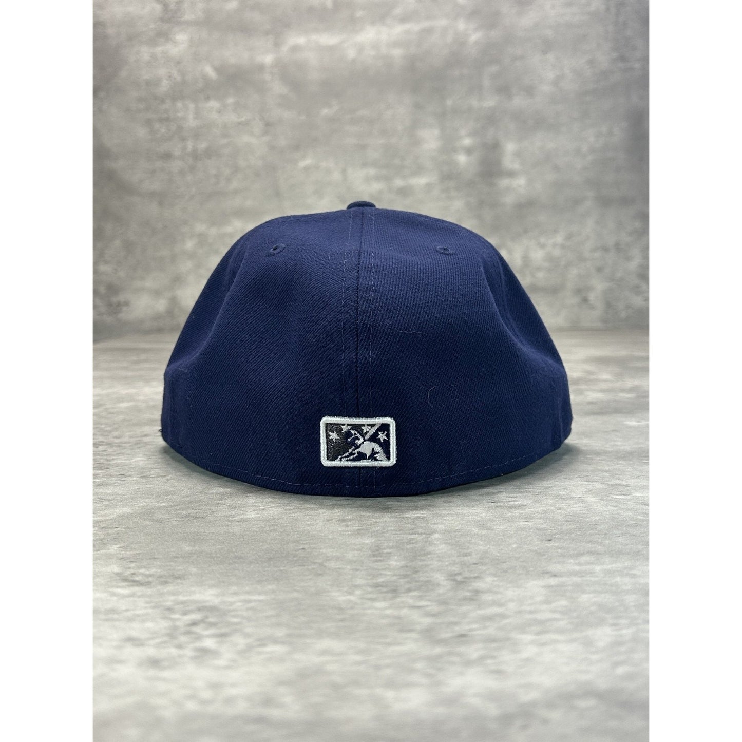 Stockton Ports MiLB Embroidered Logo Baseball Fitted Hat OSFA 7 1/2 Navy Blue