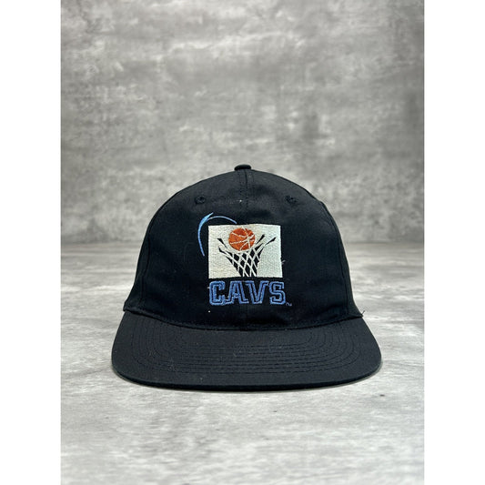 VTG 90s Cleveland Cavaliers NBA Embroidered Logo Basketball Snapback Hat OSFA