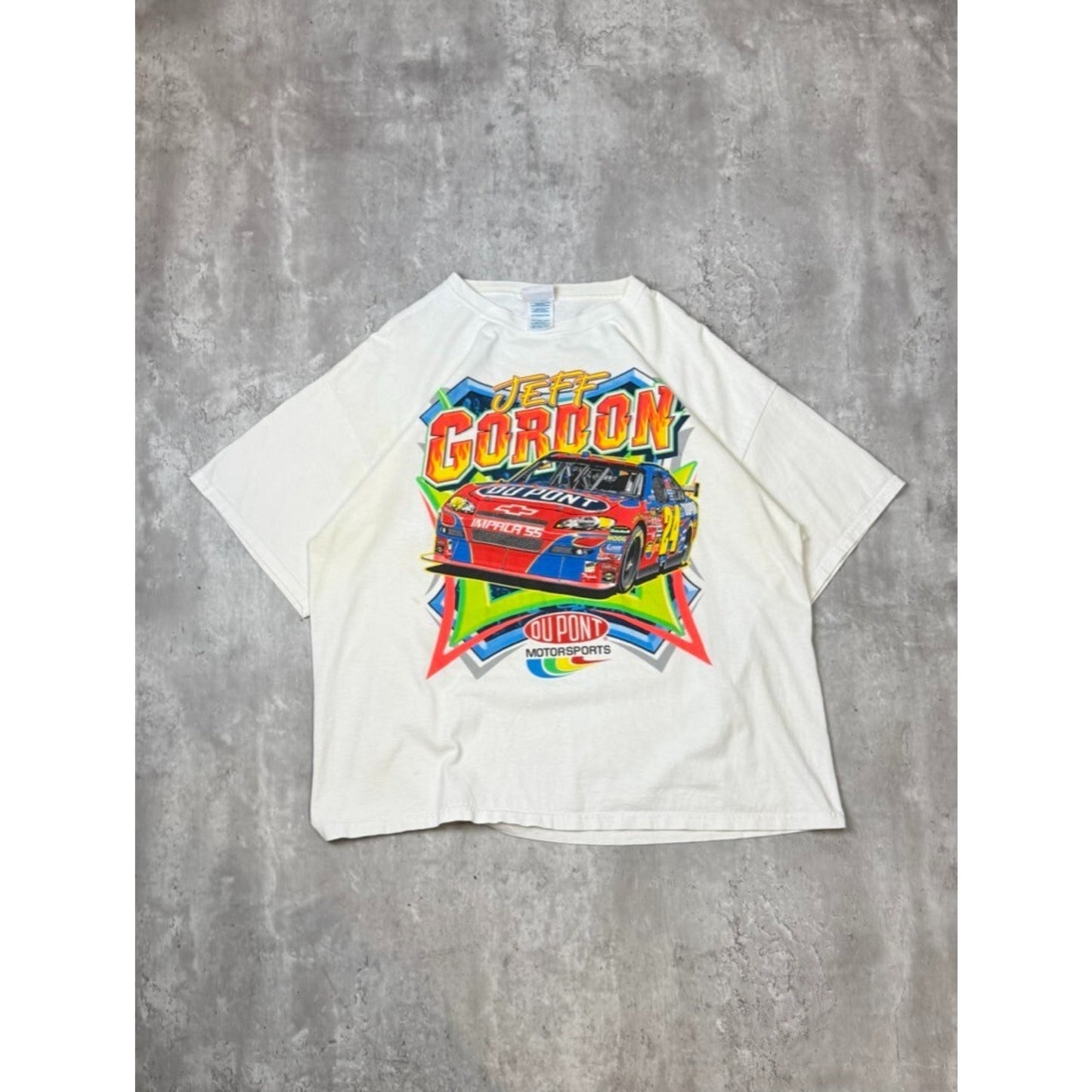 Jeff Gordon #24 Dupont Racing Nascar Race Car Graphic T-Shirt Size 2XL