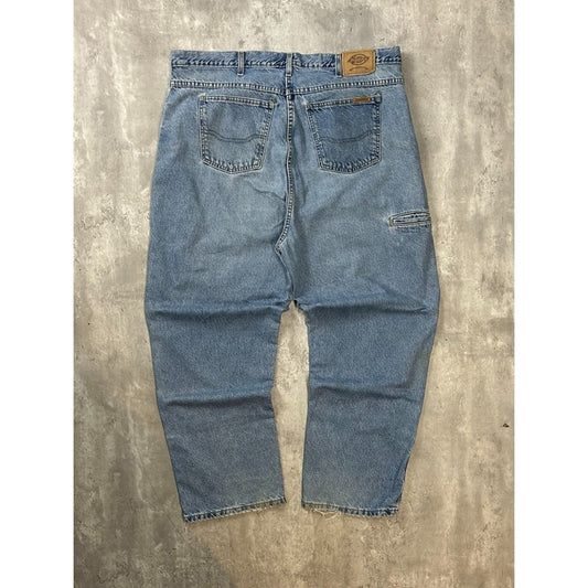 Vintage Dickies Light Wash Denim Workwear Five Pocket Pants Size 42