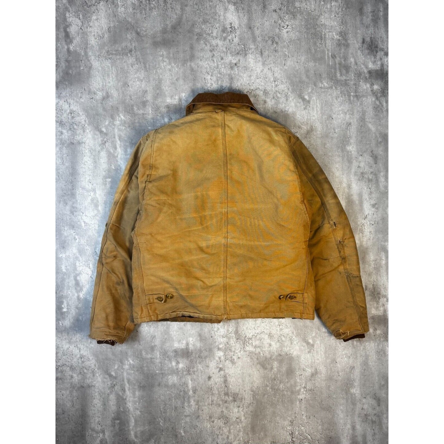 Vintage Carhartt Quilted Lined Canvas Workwear Cropped Arctic Jacket Size XL