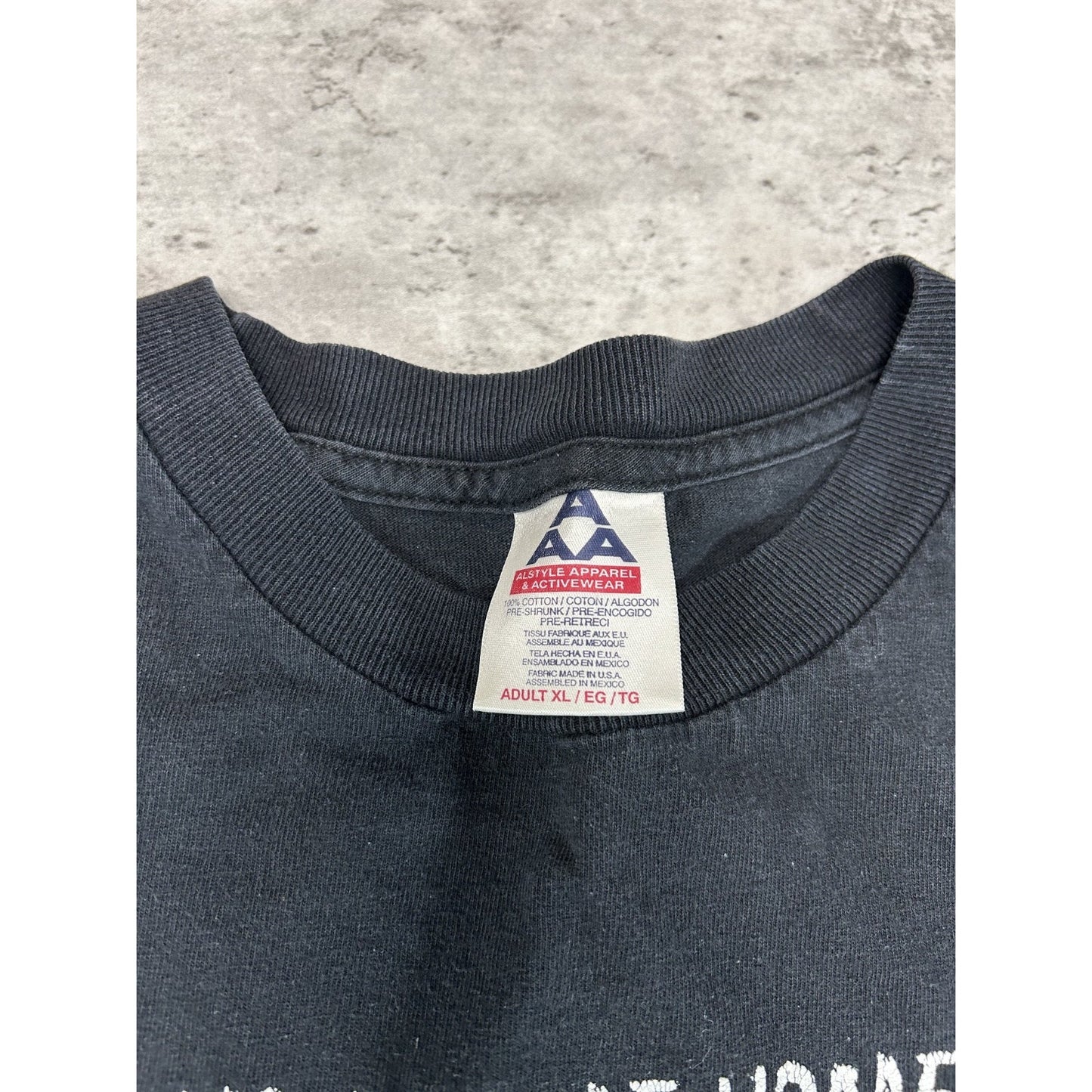 Vintage 90s I Will Not Come Home Drunk Comedy Slogan T-Shirt Size XL Black