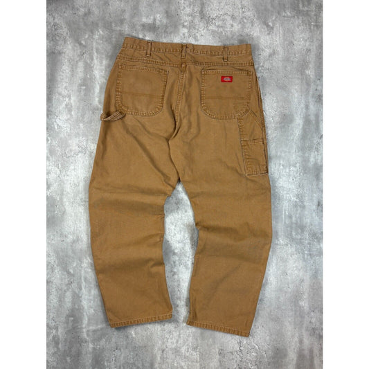 Vintage Dickies Canvas Workwear Carpenter Pants Size 38 Beige