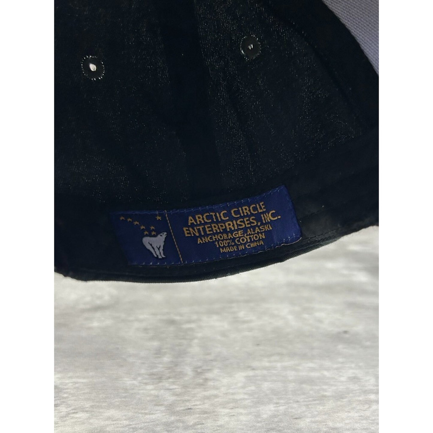 Vintage Bissen Tavern Bald Eagle Embroidered Trucker Snapback Hat OSFA Black