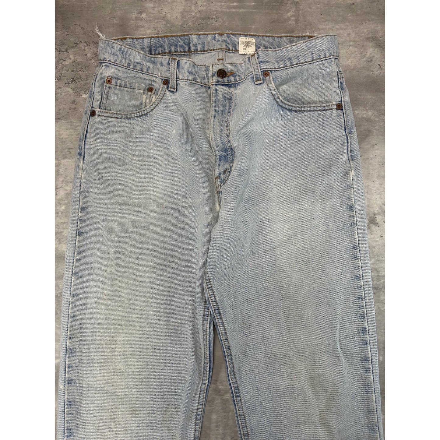 Vintage 90s Levis 512 Red Tab Light Wash Denim Pants Size 34 Blue