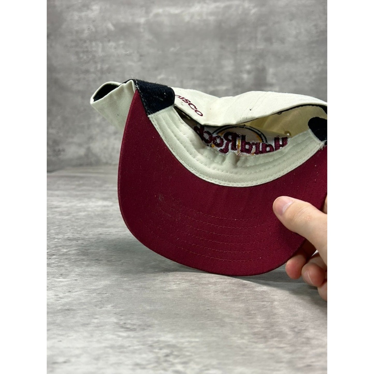 Vintage Hard Rock Cafe Embroidered Logo Flex Fit Hat Size S/M