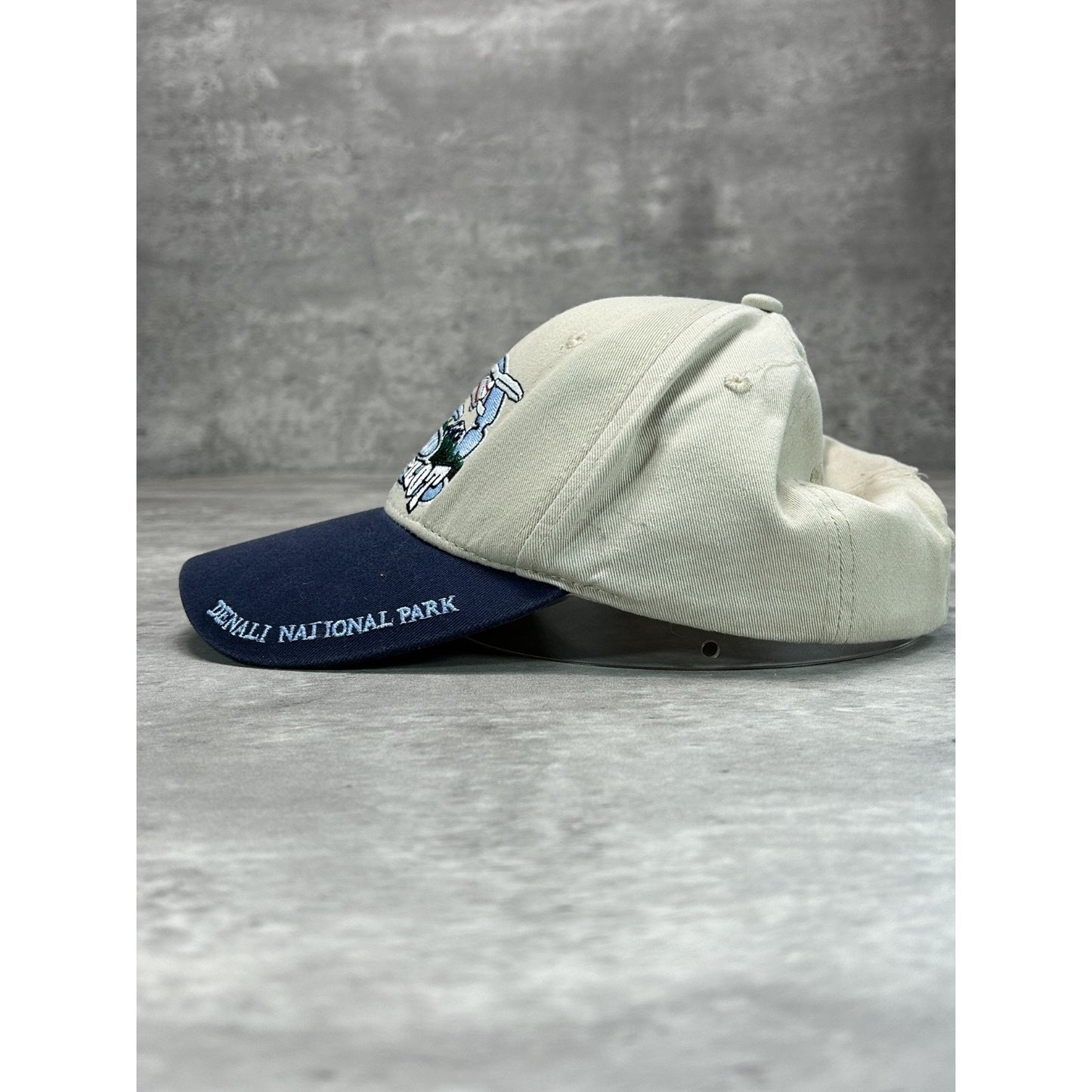 Vintage Alaska Bush Pilot Embroidered Spellout Destination Strapback Hat OSFA