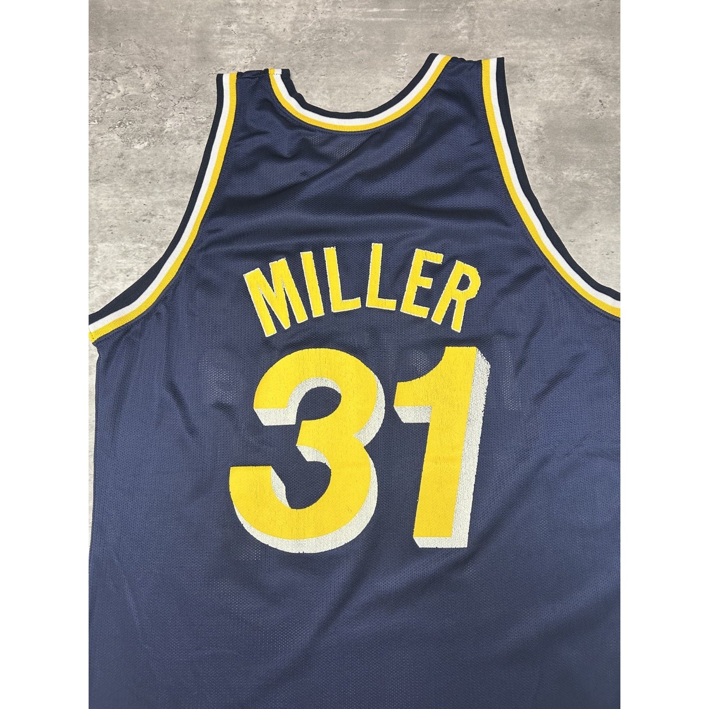 Vintage 90s Reggie Miller #31 Indiana Pacers NBA Champion Jersey Size Large