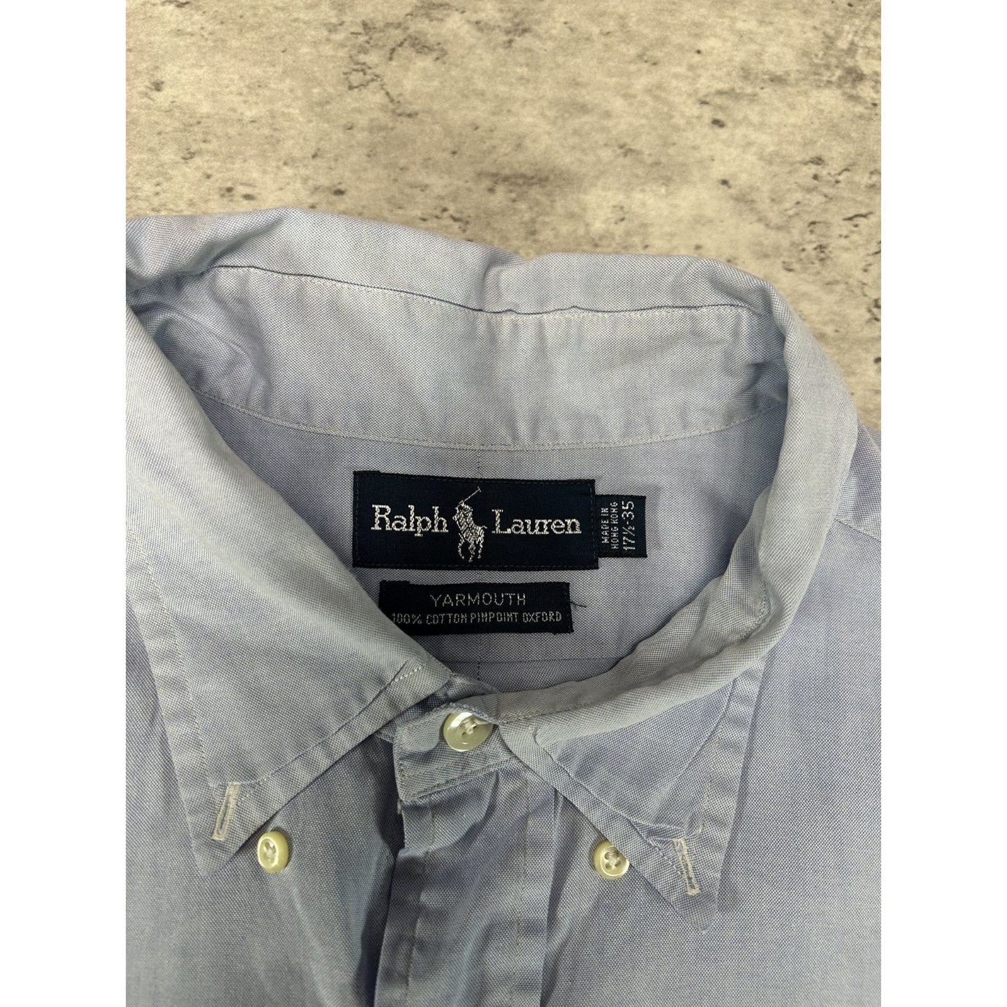 Vintage Polo Ralph Lauren Embroidered Pony Long Sleeve Button Up Shirt Sz 2XL