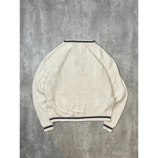 Vintage Deer Graphic Ribber Pullover Knit Sweater Size 2XL