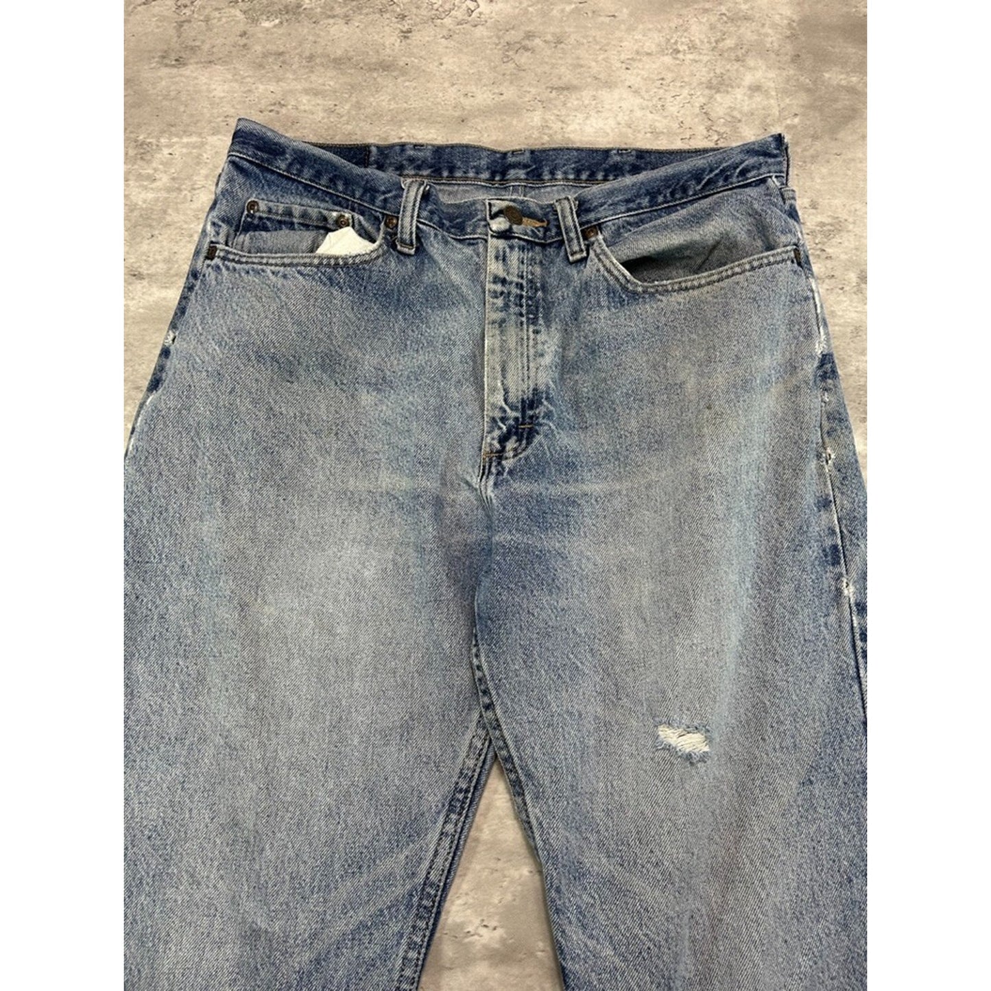 Vintage Wrangler Authentics Medium Wash Denim Pants Size 35 Blue