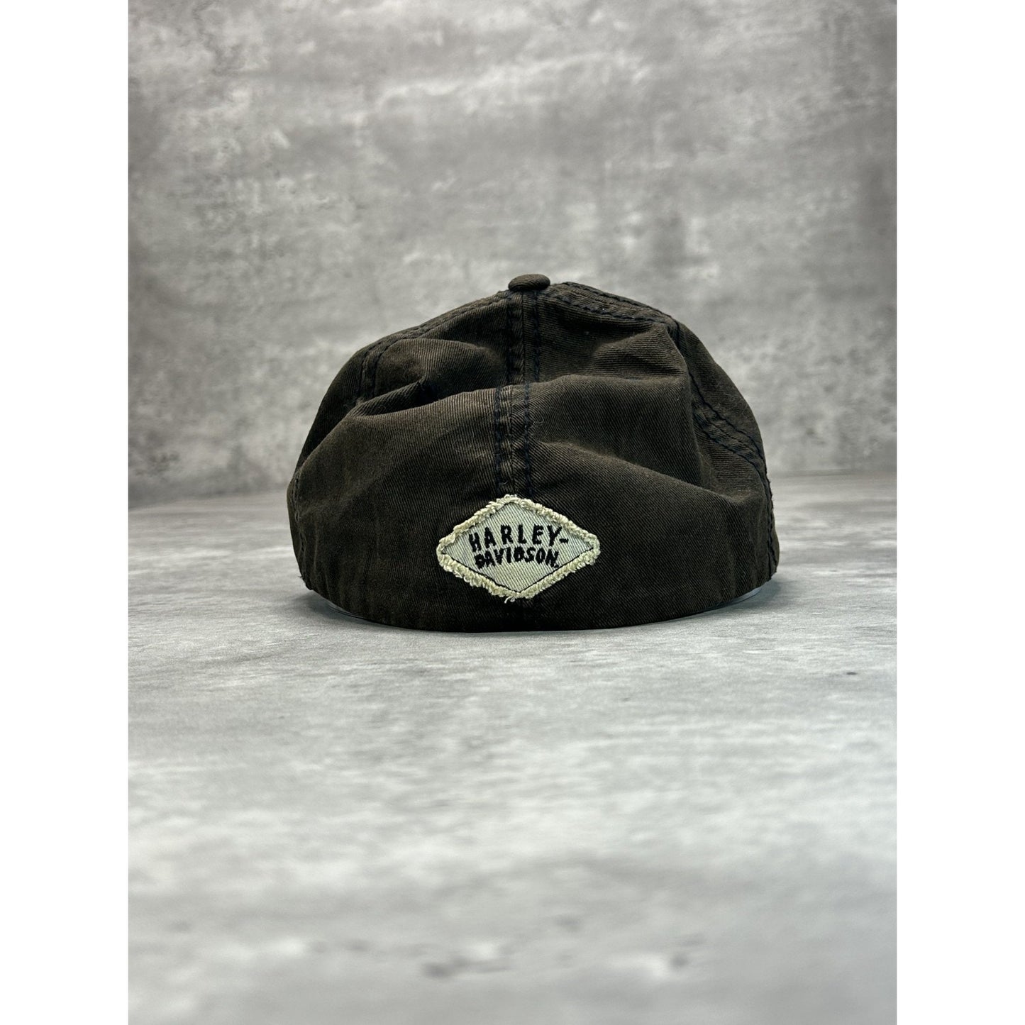 Vintage 2000s Harley Davidson Motors Embroidered Spellout Snapback Hat OSFA