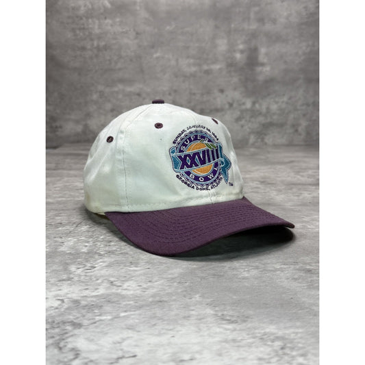 VTG 1994 NFL Super Bowl XXVIII Bills Vs Cowboys Embroidered Snapback Hat OSFA