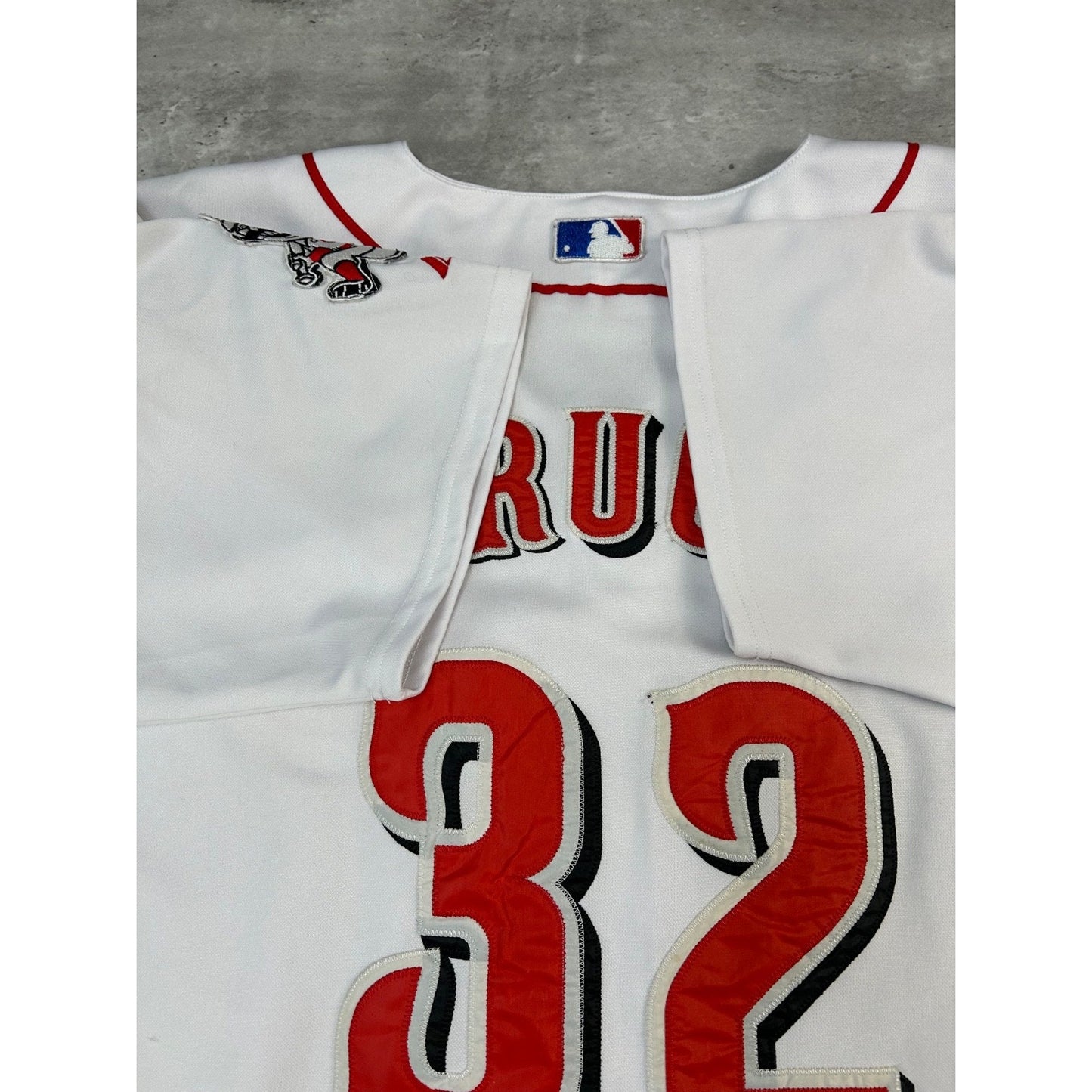 Vintage Jay Bruce #32 Cincinnati Red MLB Stitched Baseball Jersey Size 2XL