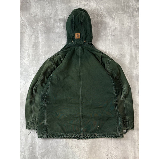 Vintage 90s Carhartt Blanket Lined Canvas Workwear Chore Jacket Size XL