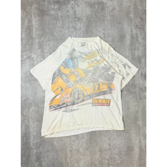 VTG 1999 Matt Kenseth #17 Dewalt Racing Nascar All Over Print T-Shirt Sz XL