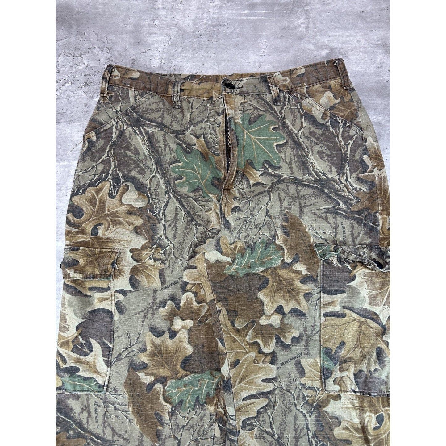 Vintage 90s Advantage Tree Camo Hunting Cargo Pants Size 34