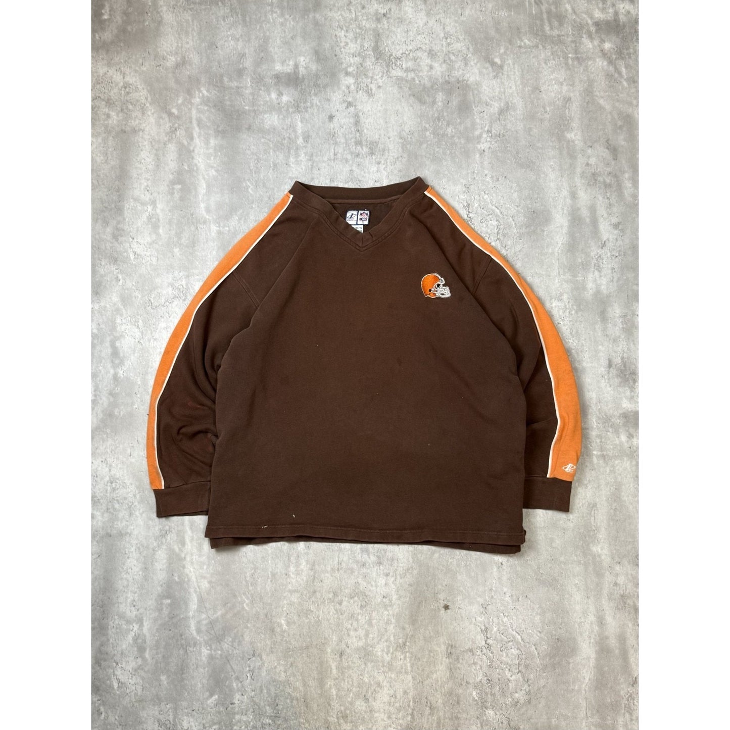 Vintage 90s Cleveland Browns NFL Embroidered Logo Football Sweatshirt Size XL