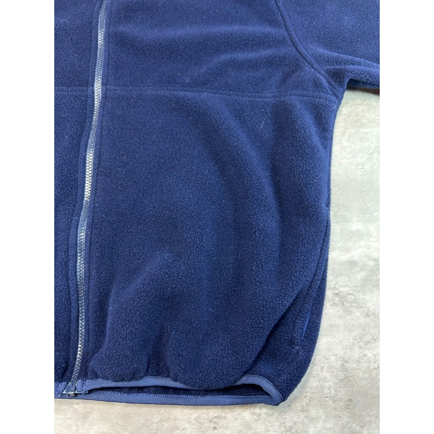 Vintage Womens L.L. Bean Full Zip Fleece Sweatshirt Size Large Blue