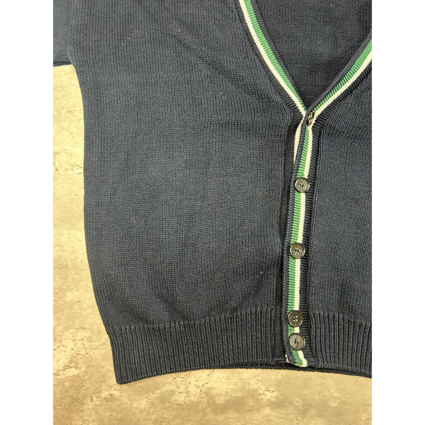 Vintage 90s Golf Classics Embroidered Cardigan Knit Sweater Size Large