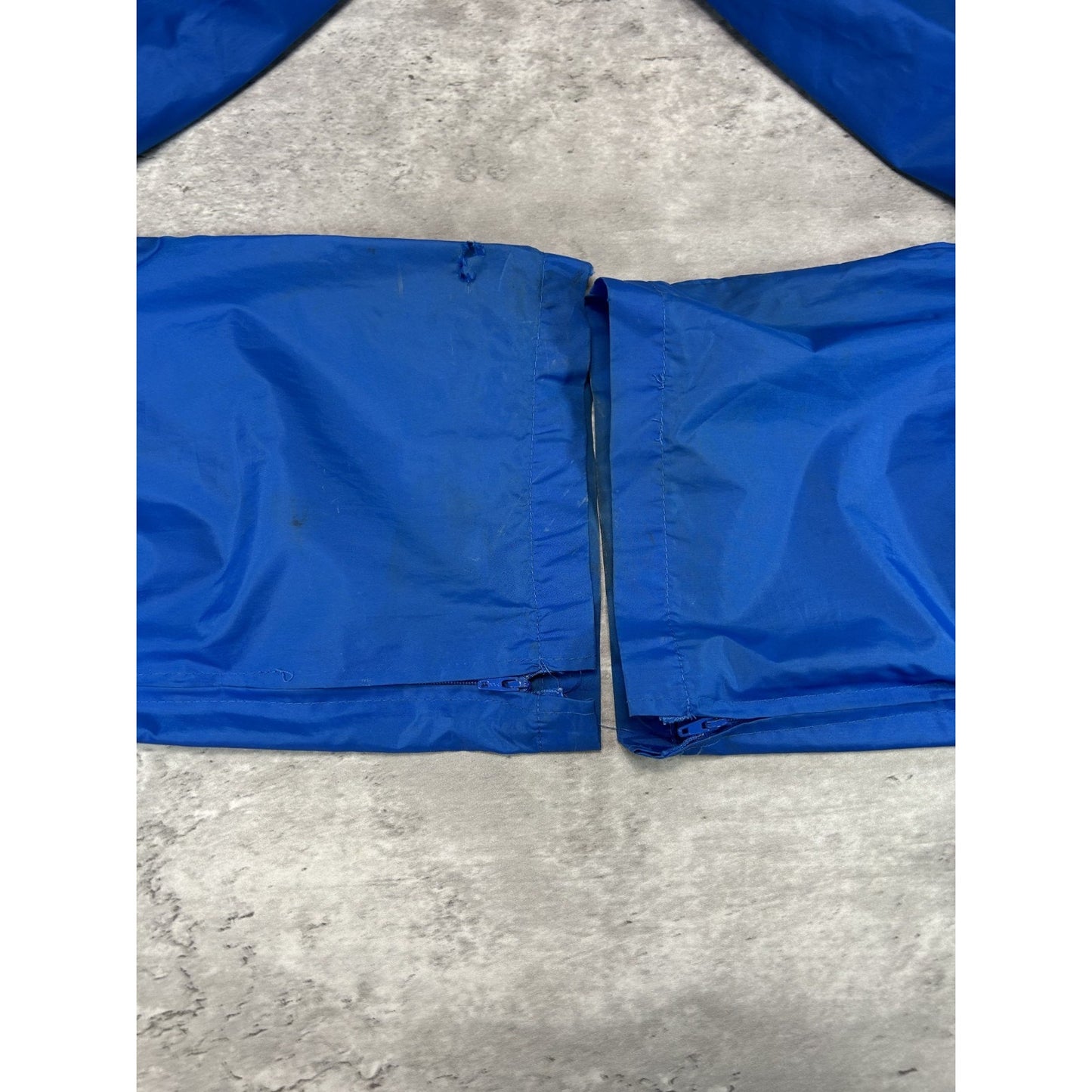 Vintage 80s/90s Brooks Embroidered Spellout Nylon Track Pants Size Large Blue