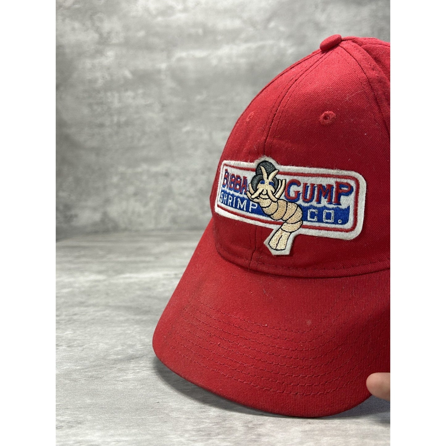 Vintage Bubba Gump Shrimp Embroidered Spellout Logo Snapback Hat OSFA