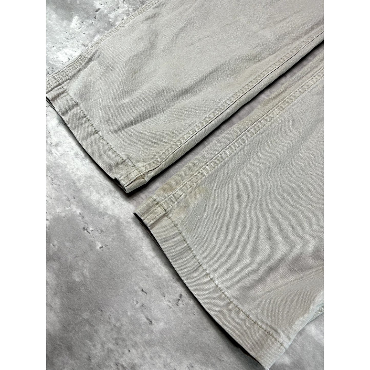 Carhartt Relaxed Fit Canvas Work Wear Five Pocket Pants Size 37W Beige