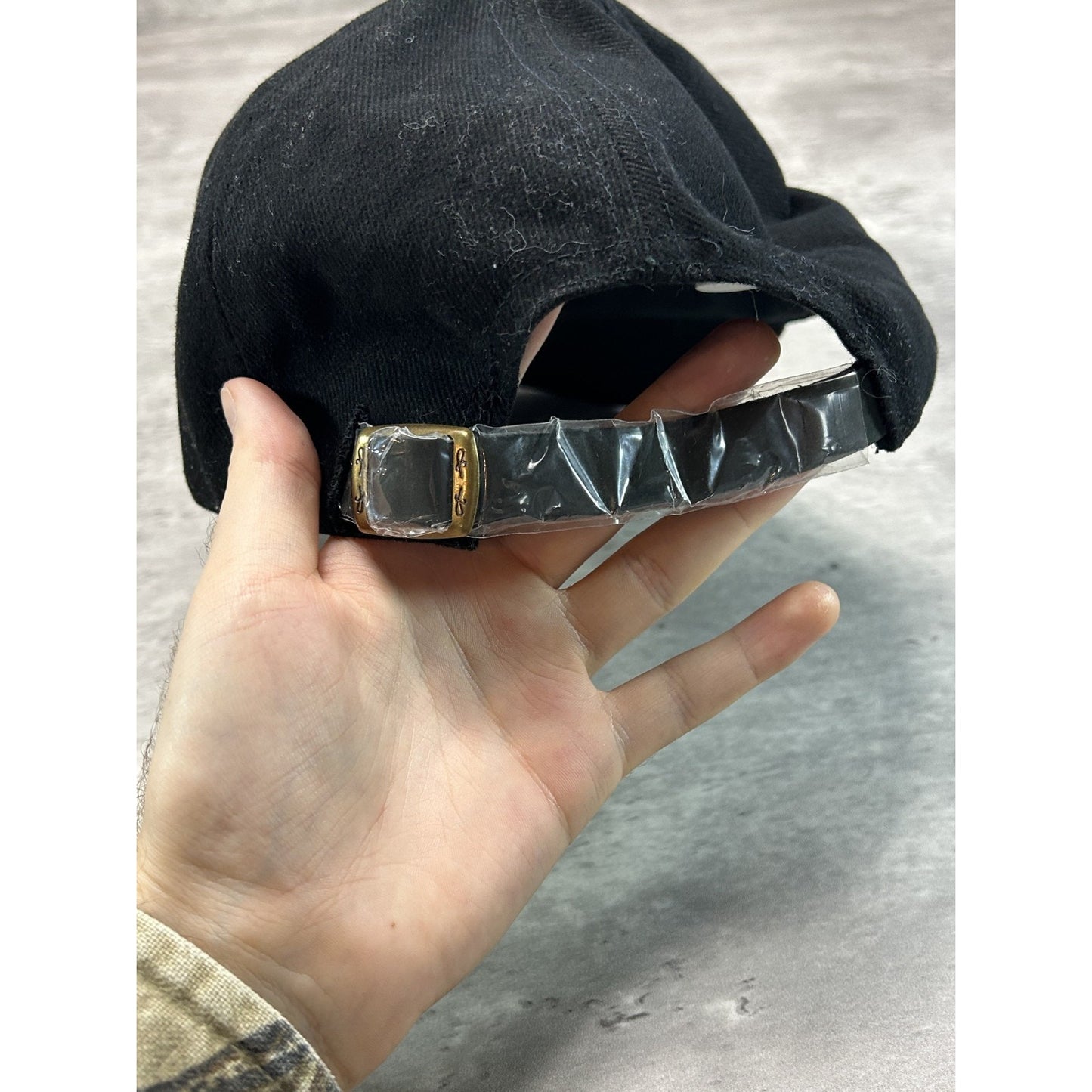 Vintage 90s Maximum Video Embroidered Spellout Strapback Hat OSFA Black