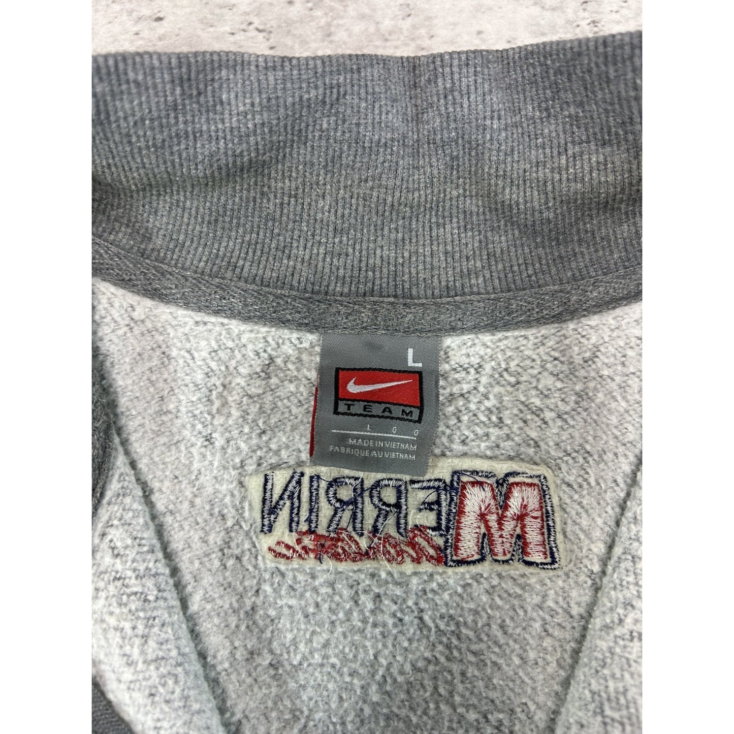 Vintage 2000s Nike Embroidered Swoosh 1/4 Zip Pullover Sweater Size Large