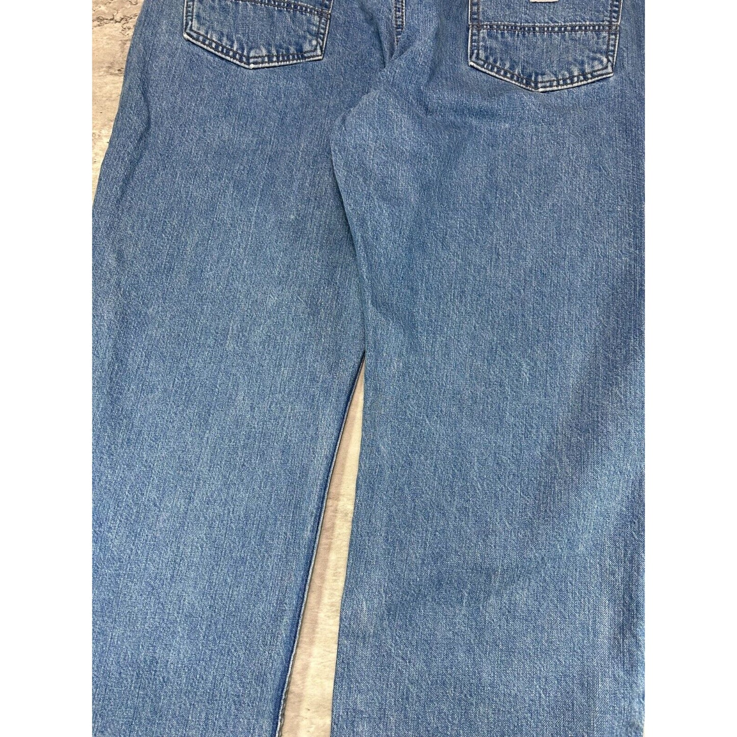 Carhartt Relaxed Fit Medium Wash Denim Workwear Pants Size 42 Blue