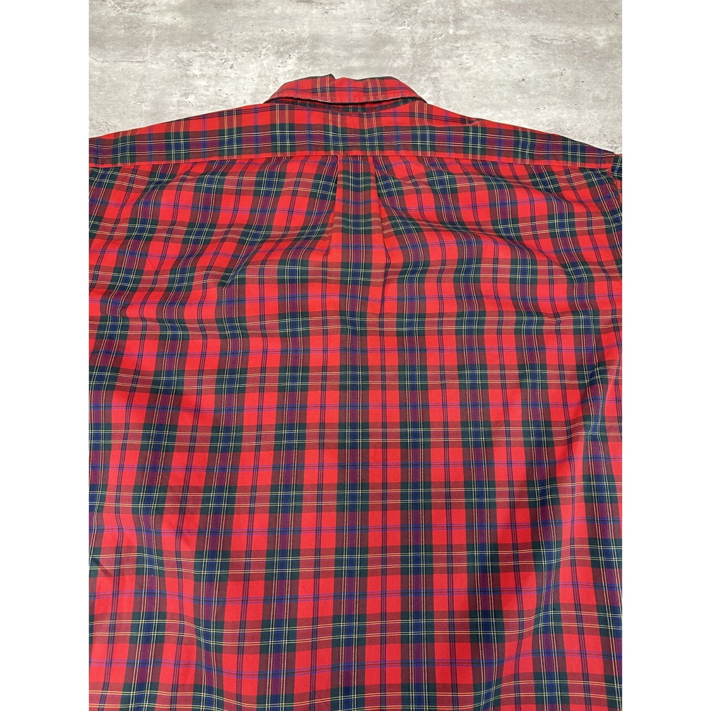 Vintage Polo Ralph Lauren Plaid Print Long Sleeve Button Up Shirt Size XL