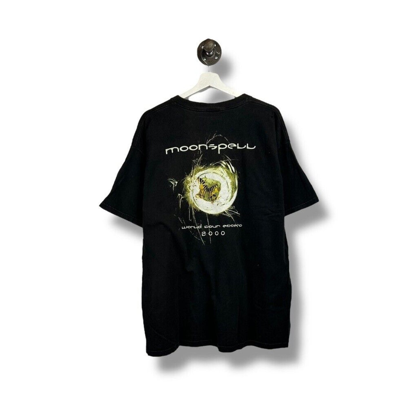 Vintage 2000 Moonspell World Tour Metal Music Graphic T-Shirt Size XL