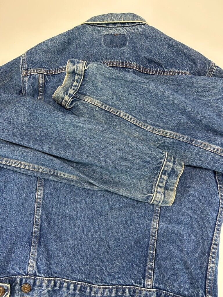 Vintage Levis Type 3 Dark Wash Denim Trucker Jacket Size Small