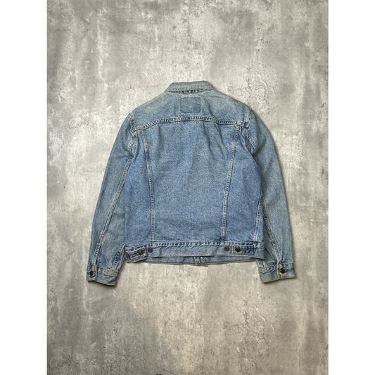 Vintage 80s Levis Type 3 Light Wash Denim Trucker Jacket Size Medium