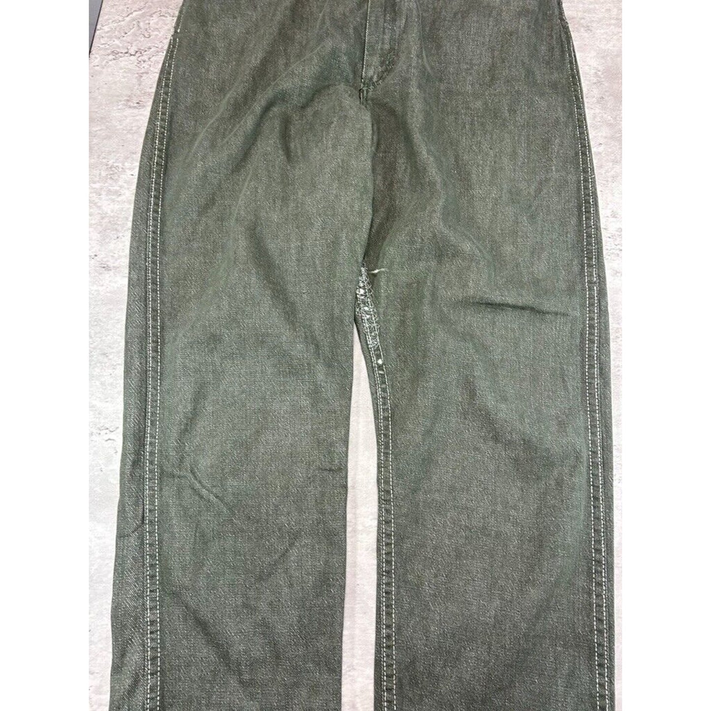 Vintage 1960s Wrangler Western Denim Trouser Pants Size 30 Green