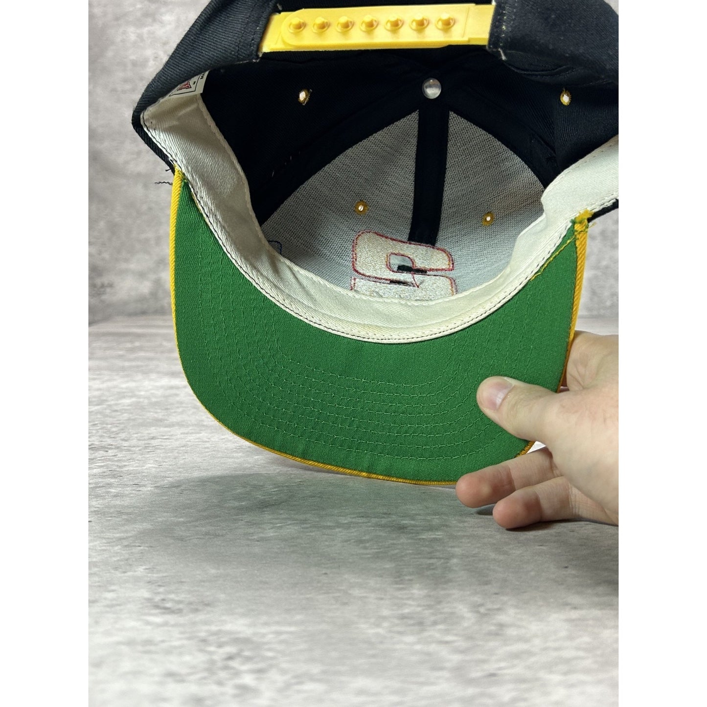 Vintage 90s Rusty Wallace #2 Embroidered Spellout Nascar Snapback Hat OSFA