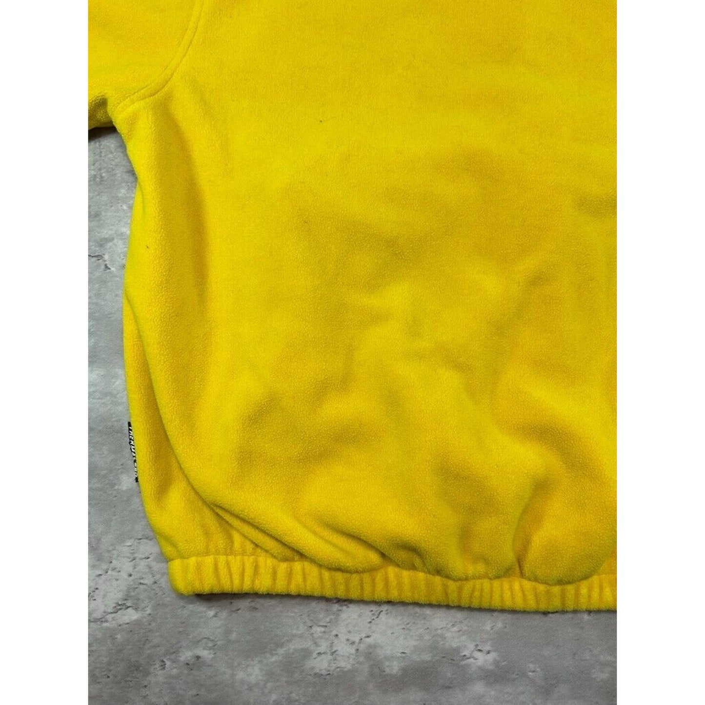 Vintage 90s Polo Golf Ralph Lauren Full Zip Fleece Sweatshirt Size Large Yellow