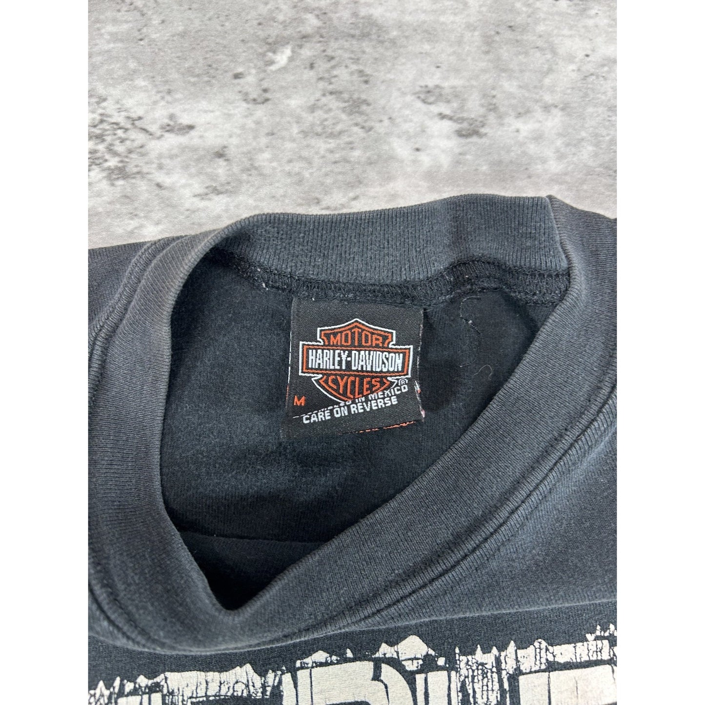 Vintage 2004 Harley Davidson Graphic Spellout Sleeveless T-Shirt Size Medium