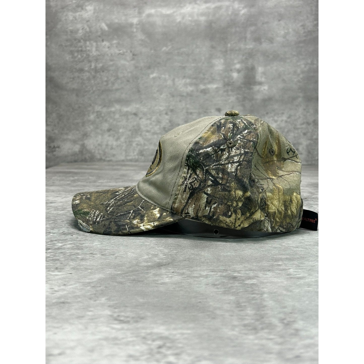 Vintage GTD Embroidered Logo Tree Camo Hunting Strapback Hat OSFA