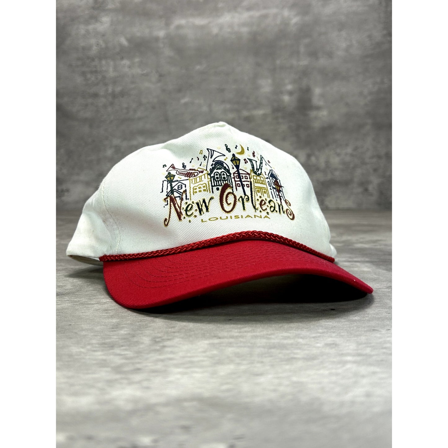 Vintage New Orleans Louisiana Graphic Destination Snapback Hat OSFA