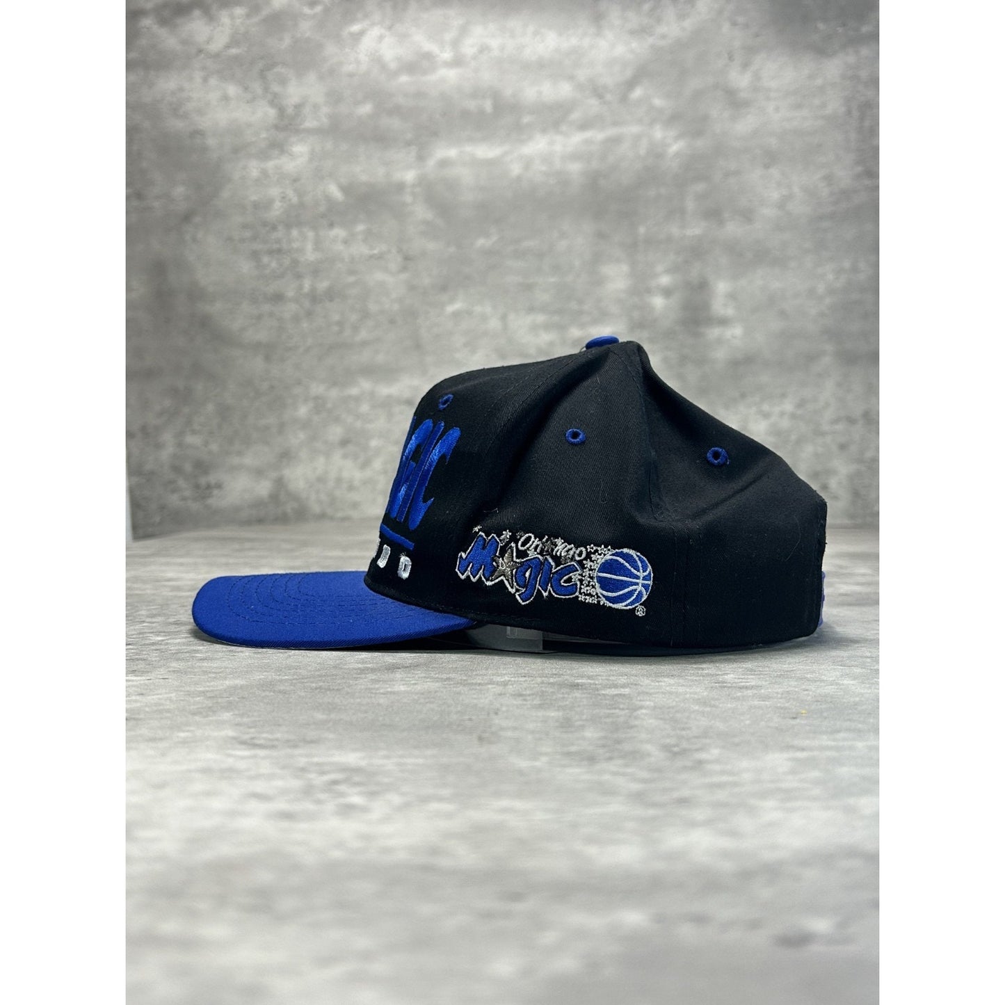 Vintage 90s Orlando Magic NBA Embroidered Spellout Snapback Hat YOUTH