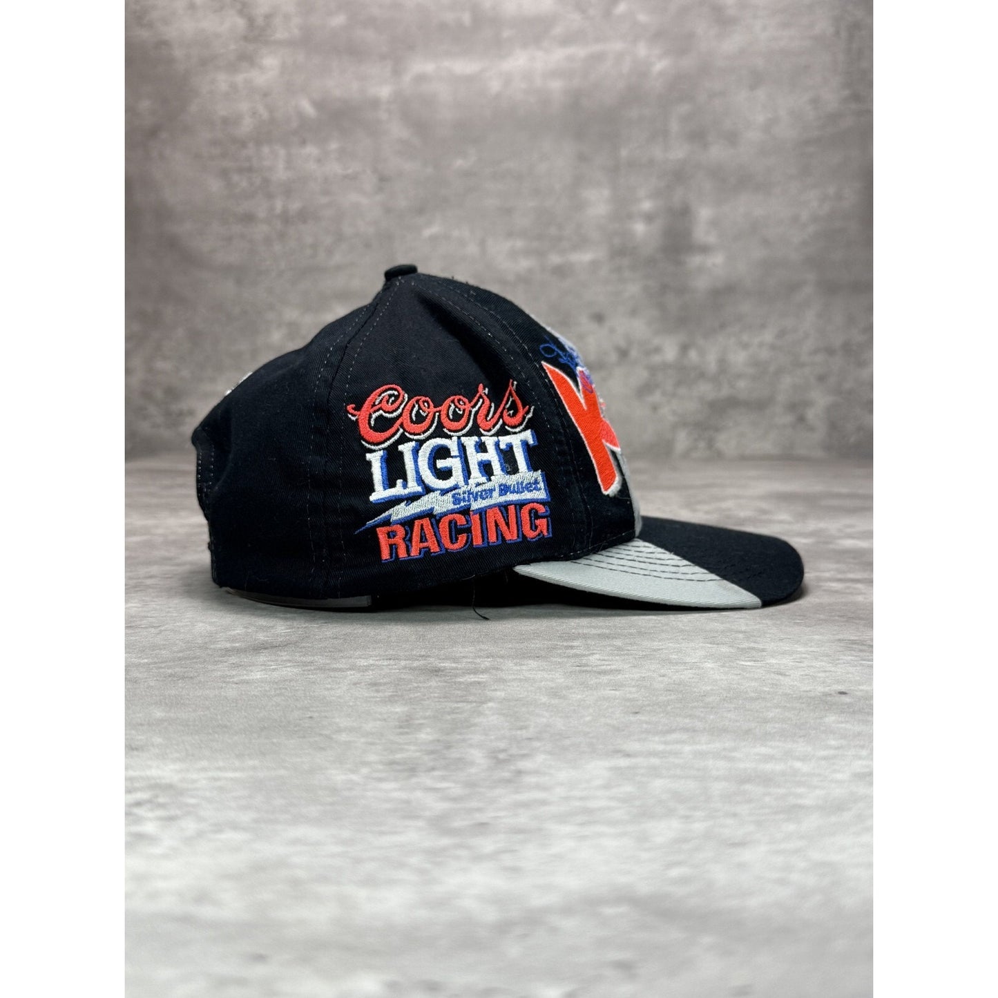 Vintage Kyle Petty #42 NASCAR Embroidered Split Graphic Snapback Hat OSFA