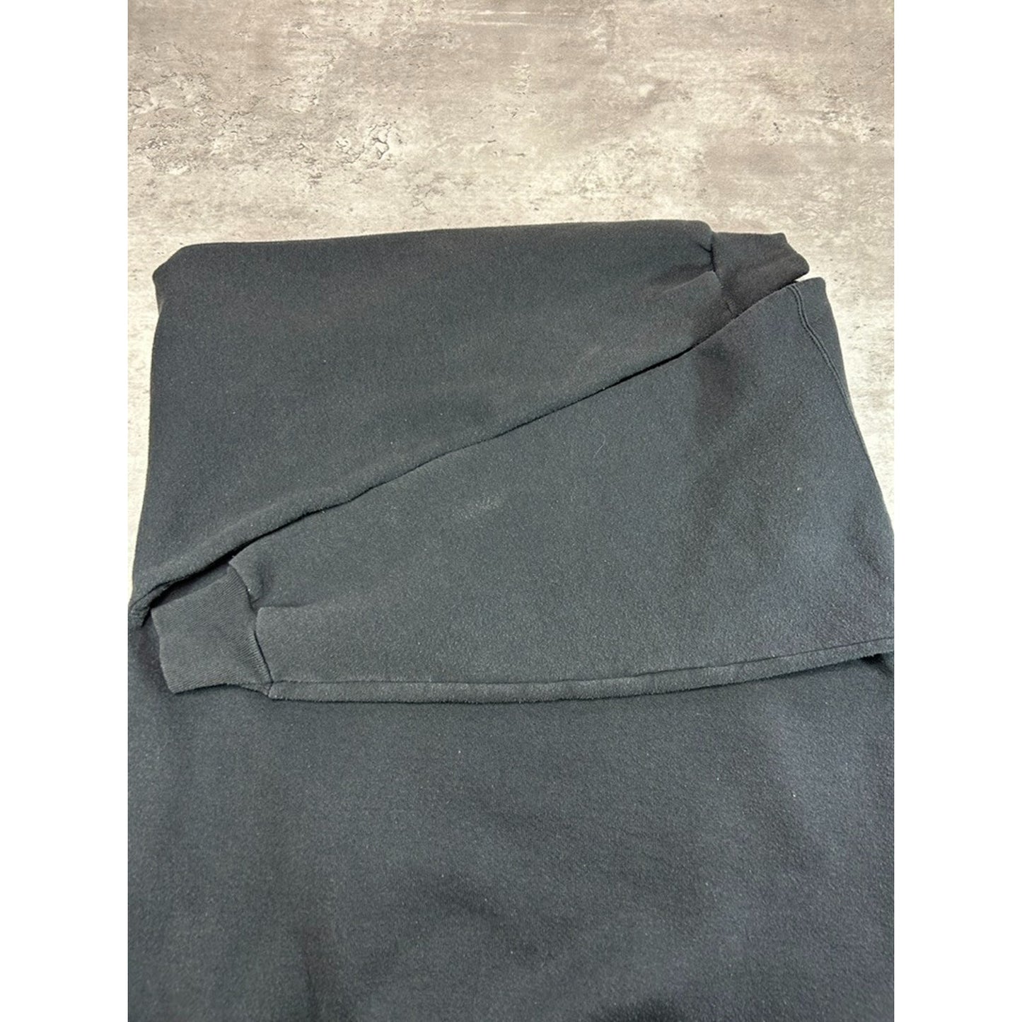 Vintage 90s Hanes Blank Pullover Crewneck Sweatshirt Size Large Black